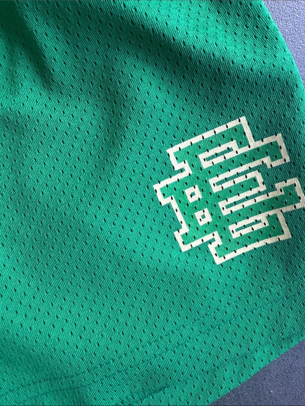 Eric Emanuel Kids Shorts Teal with White Logo